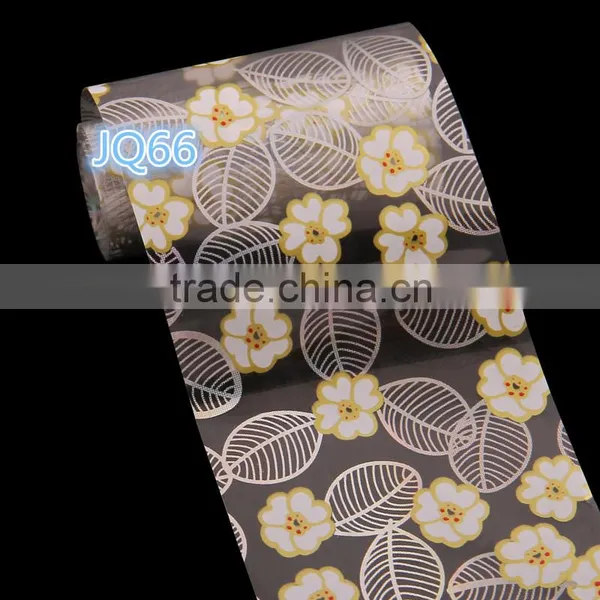 1 Roll Transparent Nail Art Foil Transfer by Glue Adhesive Nail Polish Wrap Salon Quality photo-3