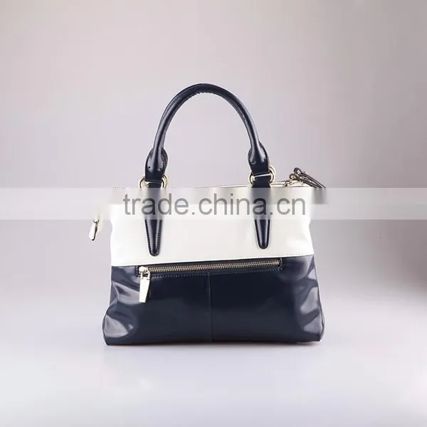4073 Best Price PU Women Handbags Tote Bag With Two Metal Zip Top photo-3