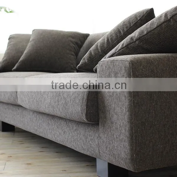 Simple Design Fabric Scatter Back Three Seat Sofa Quality Choice photo-4