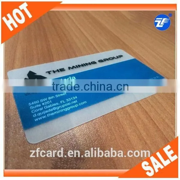 PVC Plastic Transparent Visiting Card photo-2