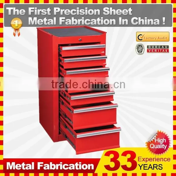 Rolling Aluminium Profile Handle Tool Box and Top Chest With 16 Drawers photo-6