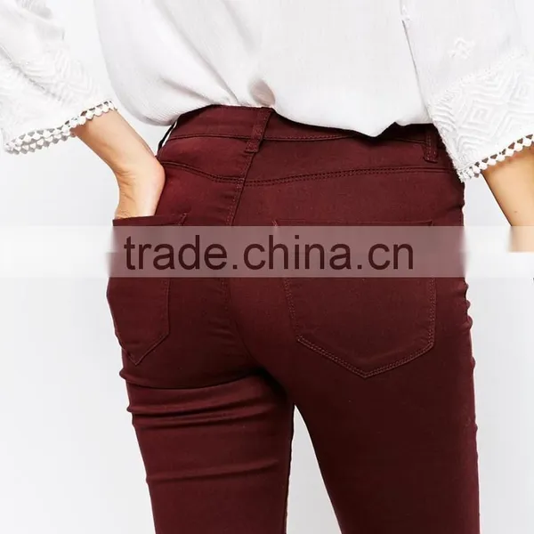 New Pattern Jeans Pants, Ladies Summer Red Jeggings on Sale Quality Choice photo-2