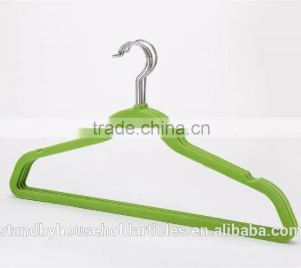 HM-003 70g Velvet Non Slip Suit Hanger With a Notch For Clothes Indoors Use 10pk Color Sleeve Quality Choice photo-3