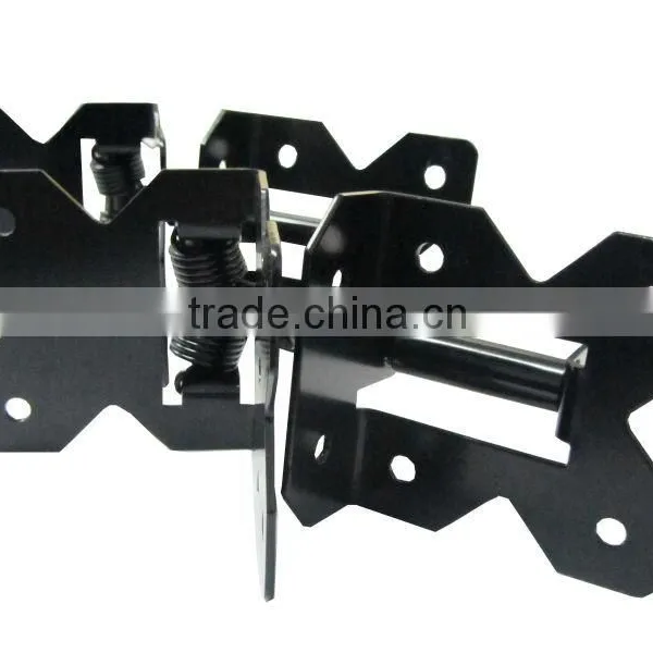 Vinyl Gate Hardware Self-Closing Stainless Steel Adjustable Hinges With Enclosed Spring photo-3