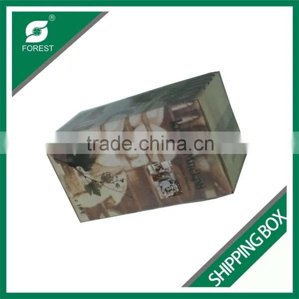 SINGLE WINE BOTTLES PAPER SHIPPING BOX LUXURY WINE CORRUGATED SHIPPING BOX photo-5