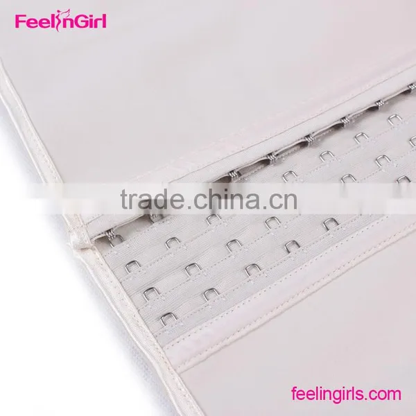 FeelinGirl 4 Hooks Support Bundle White Waist Cincher Latex Supergirl Corset Costume Supplier's Choice photo-6
