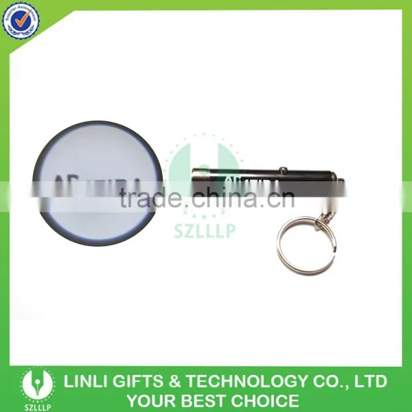 Brand Name Logo Led Light Keyring Projector Torch photo-5