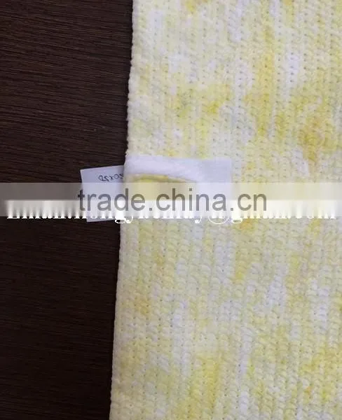 Cotton / Polyester Stitch Bonded Nonwoven Yellow Color Cotton Floor Cloth With Eyelet photo-4