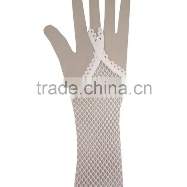 Fishnet Long Gloves Party Fancy Dress Bride Wedding Mesh Glove photo-6