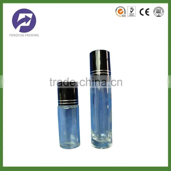 Cosmetic Packaging Cylindrical 30ml 50ml Roll on Glass Bottles
