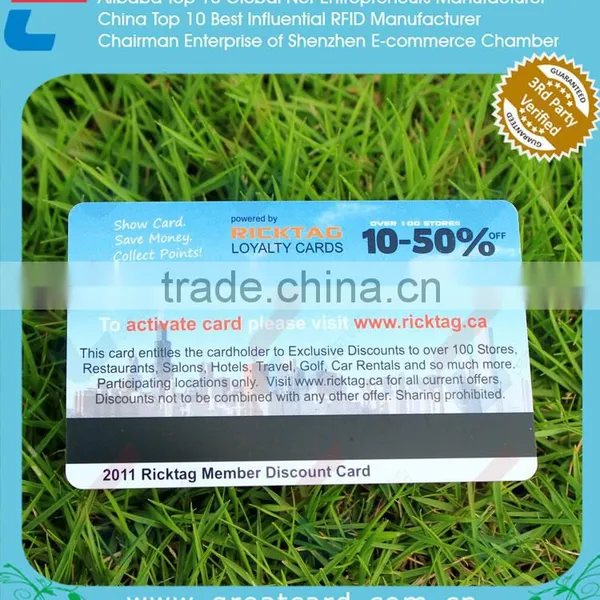 Plastic Membership Card With Signature & Magnetic Stripe photo-4