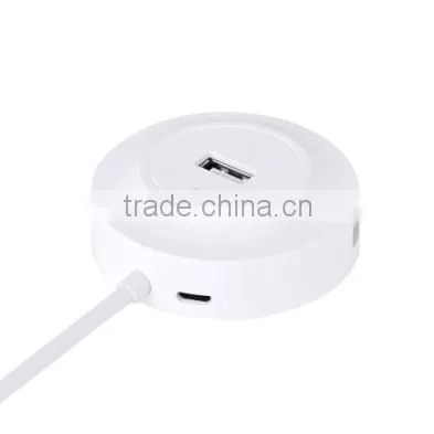 Cheapest 4 Ports Mini Media USB2.0 Hub With Led Light photo-2