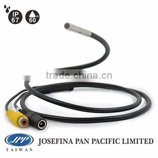 4.5mm Endoscope Borescope Industrial inspection Video snake Camera IP67 with 2pcs white LED fexiable tube-Borescope Video Camera