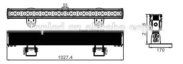 Hot Sale LED Pixel Bar 18x 10W RGBW 4-in-1 Wall Washer LED Light photo-2