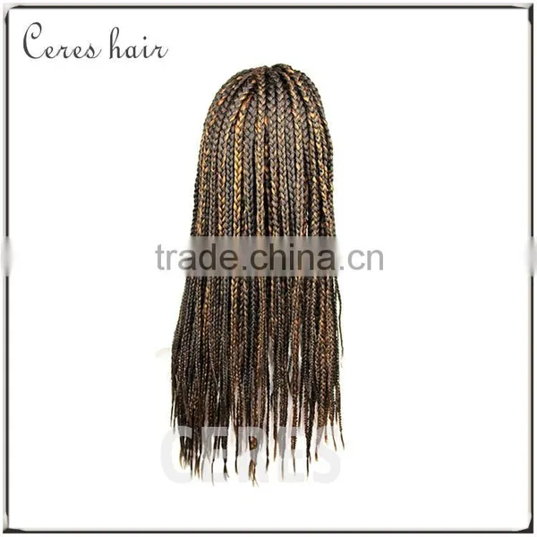 New Arrival Heat Resistant Fiber Synthetic Hair Wig African Braided Lace Front Wig photo-2