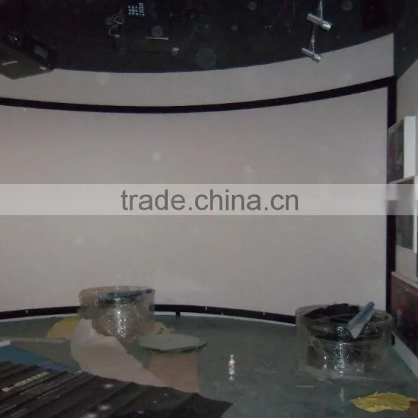16:9 76" Flexible White Curved Fixed Frame Projection Screen photo-6