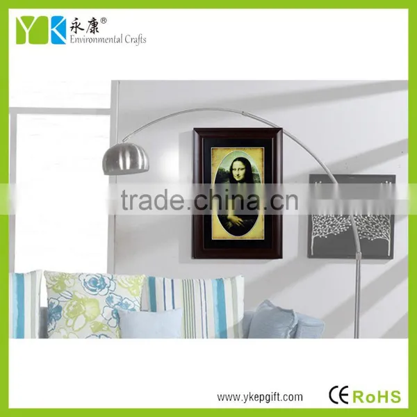 Wooden Frame Activated Carbon Beautiful Mona Lisa Wall Hanging Paintings photo-5