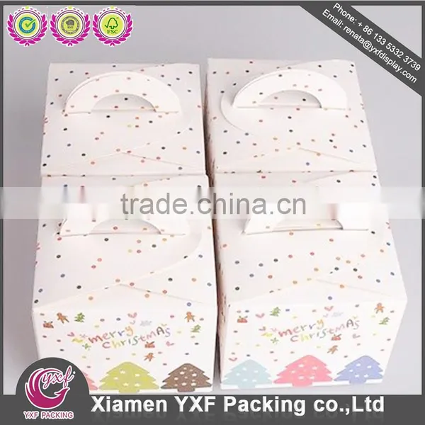 Christmas Party White Paper Box + White Ribbon photo-3