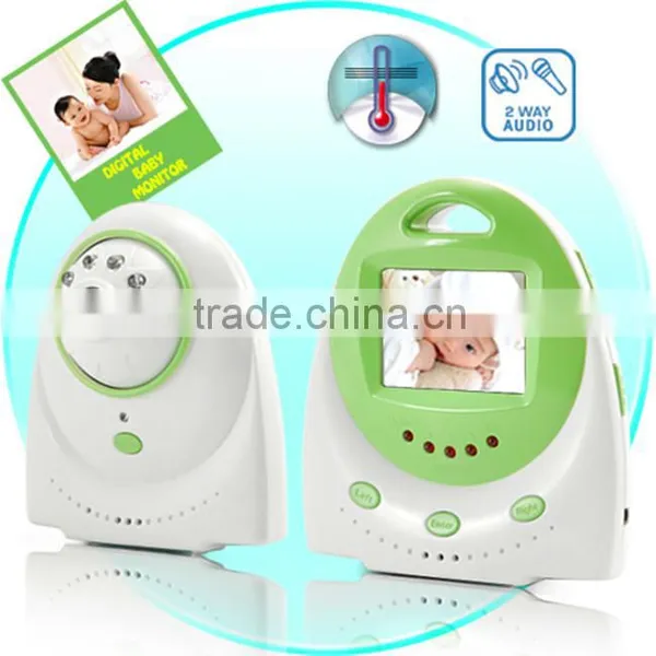 Full Color Screen Pink Green Color Two Ways Talik Wireless 2.4G Baby Monitor photo-2