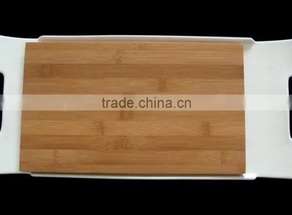 HM0021-8500 Durable Porcelain Plate and Wooden Boats Trays