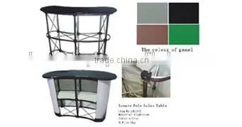 Expo promotional exhibition folded aluminum 2*2 pop up advertising counter