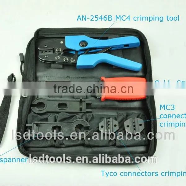 LSD AN-K2546B Good Quality MC4 Solar Connector Crimping Tool Kits, Solar Cable Crimping Tool Box, Used for 2.5~6mm2 Solar Wire. photo-2