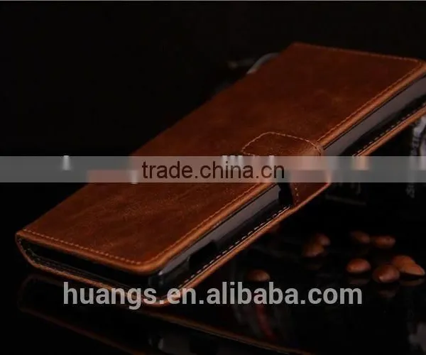 Exquisite PU Leather Pouch Stander Leather Case Flip Cover for Sony Xperia Z3 photo-6