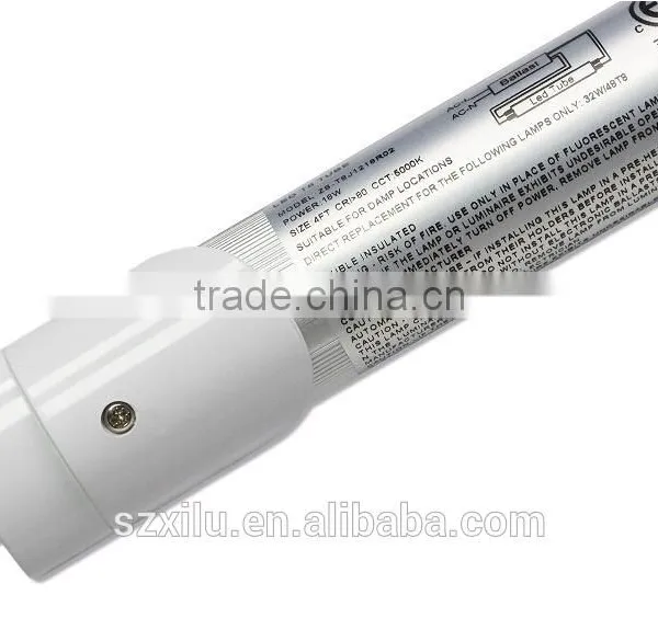 WestDeer LED Tube T8 Light Bulb Frosted PC 4ft 18W Fluorescent Light Bulbs Replacement Milk White Single End Power 4 Pack photo-2