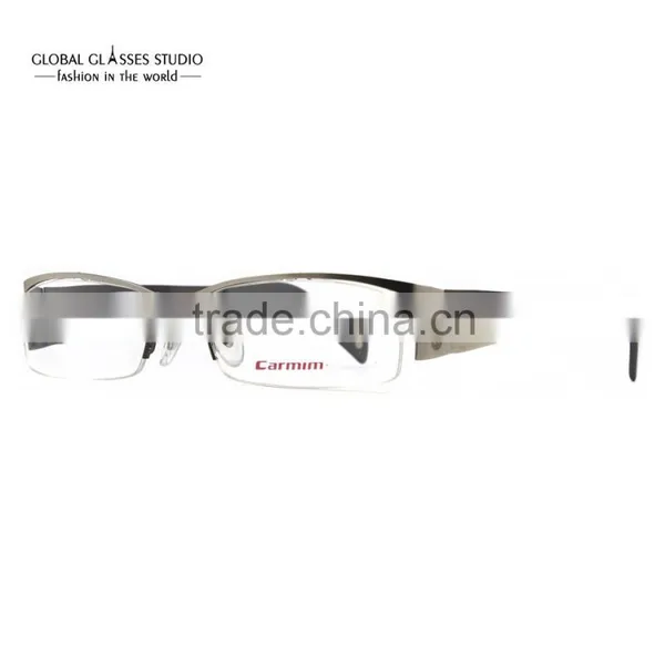 New Design Wholesale Modern Stainless Steel Name Brand Carmim Men/women Eyewear Glasses Optical Eyeglasses Frame AW102 photo-2