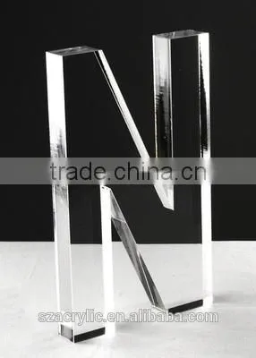 Acrylic Laser Cut Letters Acrylic Signage Lucite Logo Display Block photo-3