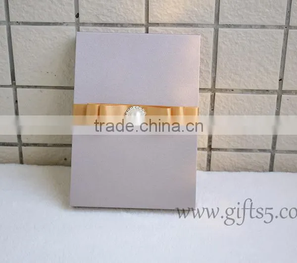 Fancy Wedding Invitation Gift Box With Ribbon photo-2