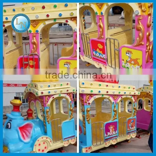 Hot Sale Kids Electric Train Ride!!!Amusement Park Train Ride Elephant Train Track Ride for Sale photo-2