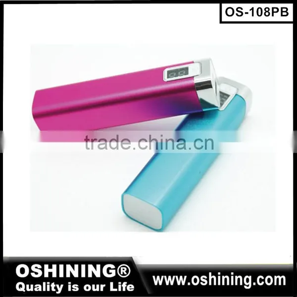 LED Mini Power Bank Smart Phone Charger,High Quality Promotional Portable Power Bank With Stainless Casing photo-4