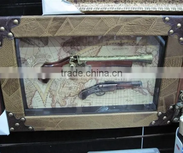 Handmade Wooden Pistols Painting Wooden Art photo-3