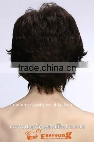 Short Synthetic Hair Wigs for Both Men and Women Toupee photo-3