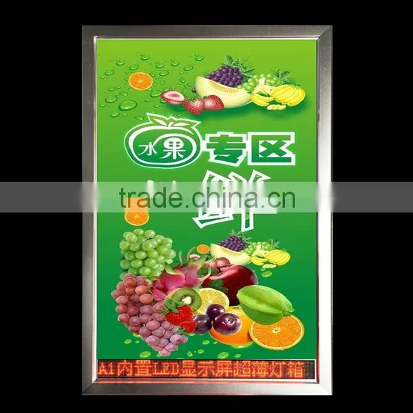 New Shenzhen Led Menu Display Light Box for Restaurant