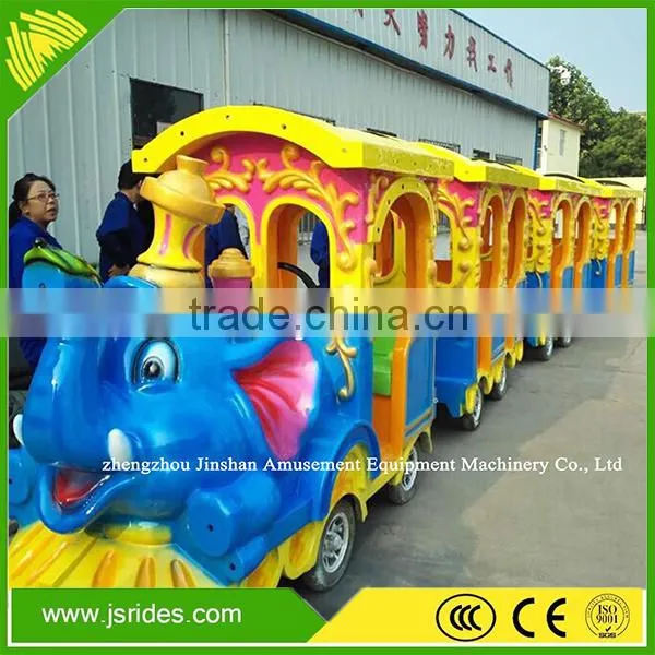 Hot Selling Kiddie Amusement Rides Elephant Trackless Train Cheap Trackless Train for Sale photo-2