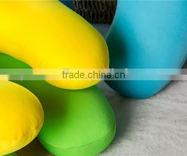 Spandex Fabric Solid Color u Shape Microbeads Pillow photo-2