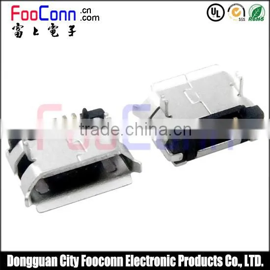 Micro 5pin Usb B-type With Location Column Dip5.9mm