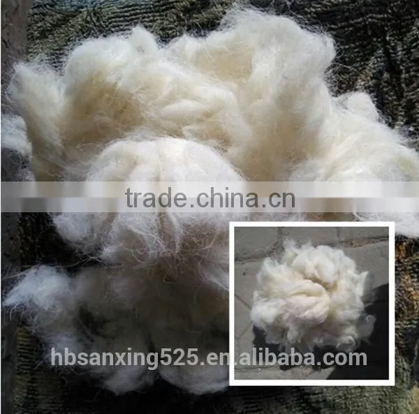 White Carding Wool Noils 26-28mic 30-45mm for Good Carpet and Felt photo-2