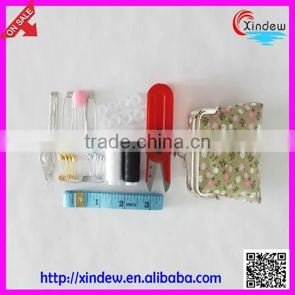 High Quality Cabinet and Delicate Mini Sewing Kit in Fabric Case