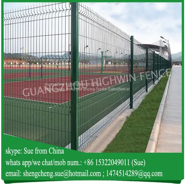 Electrostatic Spraying Green Wire Fencing Factory photo-2
