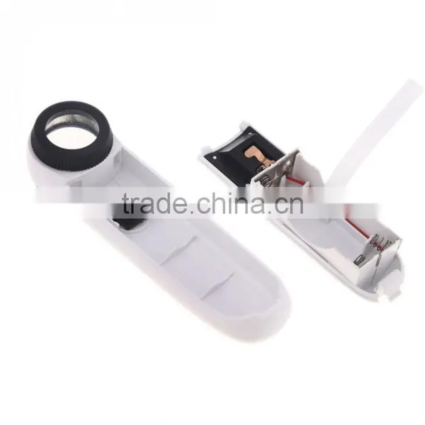 Handheld Reading Magnifying Glass 40X LED Light Jeweler High-Power Eye Loupe Potable Hand Hold Magnifier With LED Hot Sale photo-3
