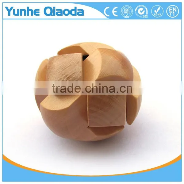 Manufacture IQ Toy Wooden Kongming Lock 3D Puzzle Game for Kids photo-3