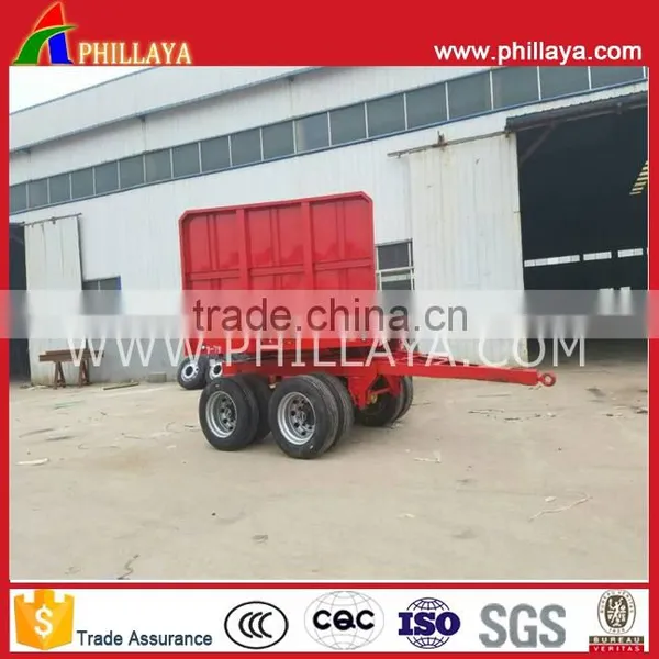 1 Year Guranteed 3-4 Axles Drawbar Trailer With Turntable Dolly and Removable BTW for Choice photo-3