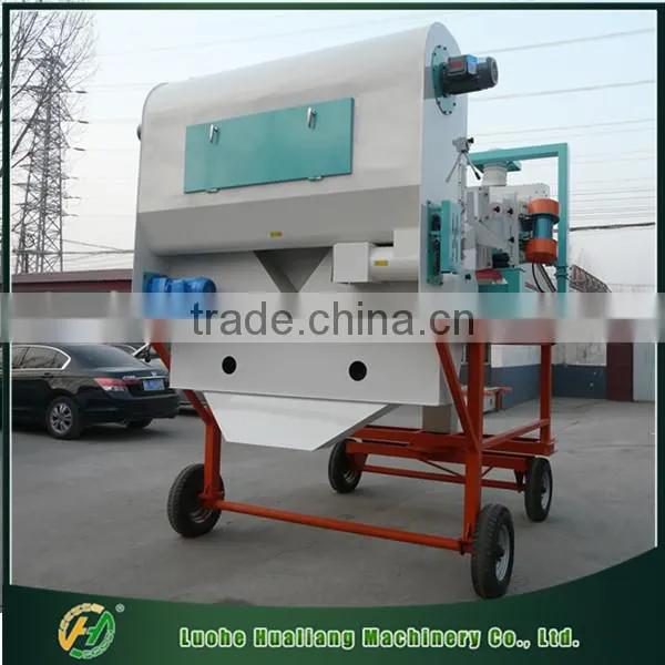 High Efficiency Cheap Movable Vibrating Sieve With Air Separator for Sale photo-4