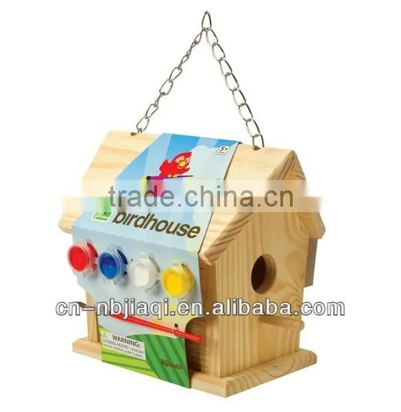 Self-assembled Wooden Birdhouse photo-2