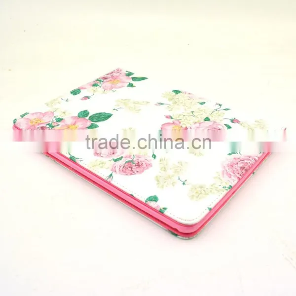 Elegant Leather Case For IPad 6 Air 2 ,Flower Printing Case For Tablet IPad 6 photo-2