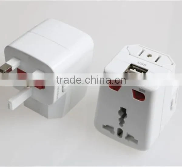 Universal Socket World Travel Plug Power Adapter With 1 USB Port photo-3