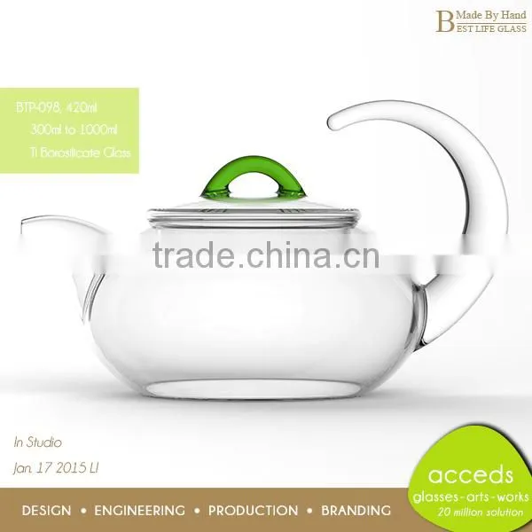 Borosilicate Glass Beautiful Heat Resistant Unique Coffee Pot photo-5